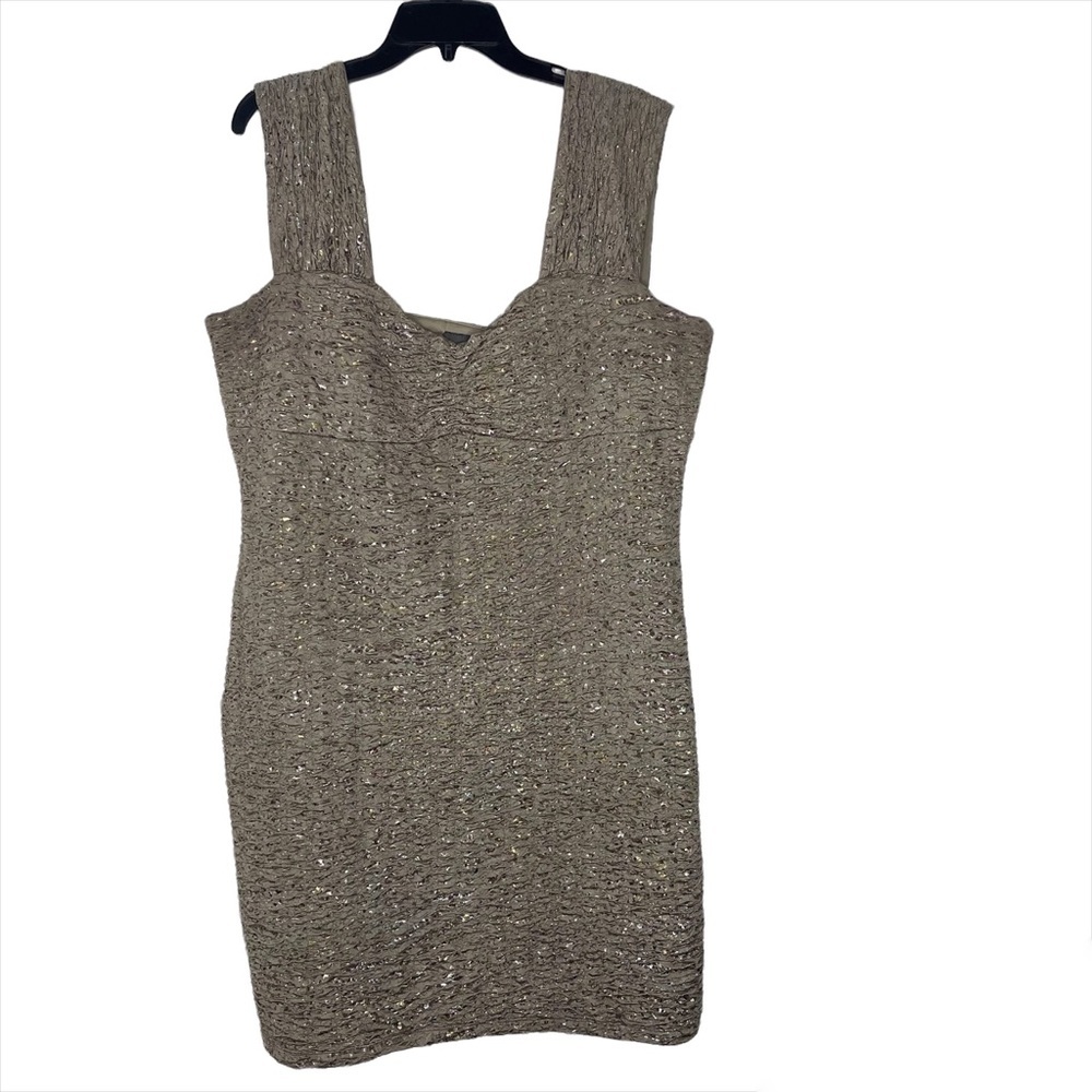 Dots Taupe Mini Dress